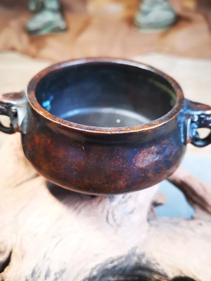 Gandhanra Vintage Chinese Censer,Amphora Incense Burner,for Incense and Offering