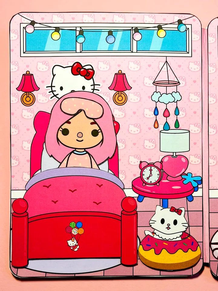 Paper doll Toca Boca at home