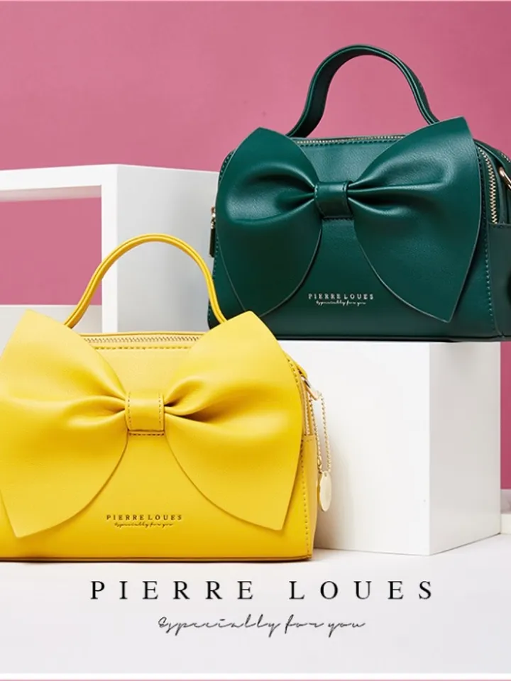 Pierre Loues™ Elegant Bow Mini Handbag – Statement Purse for Women