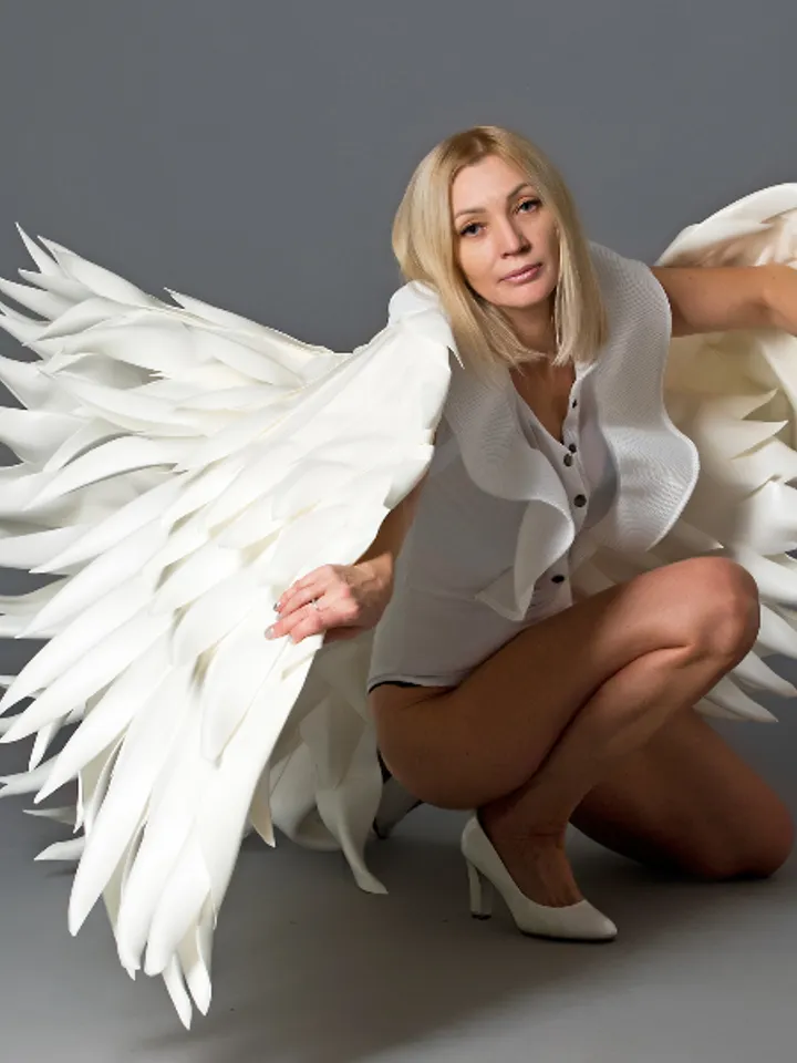 White wings costume Wedding sexy wings Angel wings Cosplay wings Extra large wing, movable wings,sky angelangelic visual