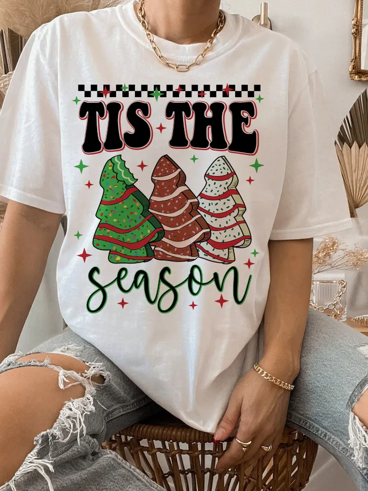 Little Debbie Christmas tree cake png, tis the season png, retro Christmas png, little Debbie png, Christmas sublimation, Christmas tree png