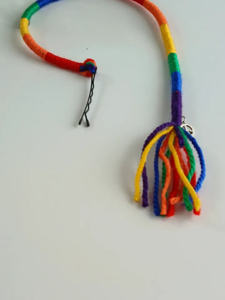Custom - Clip-in hair wrap mixed design choose your colours custom false hair wrap dreadlock dread removable design your own beach vacation