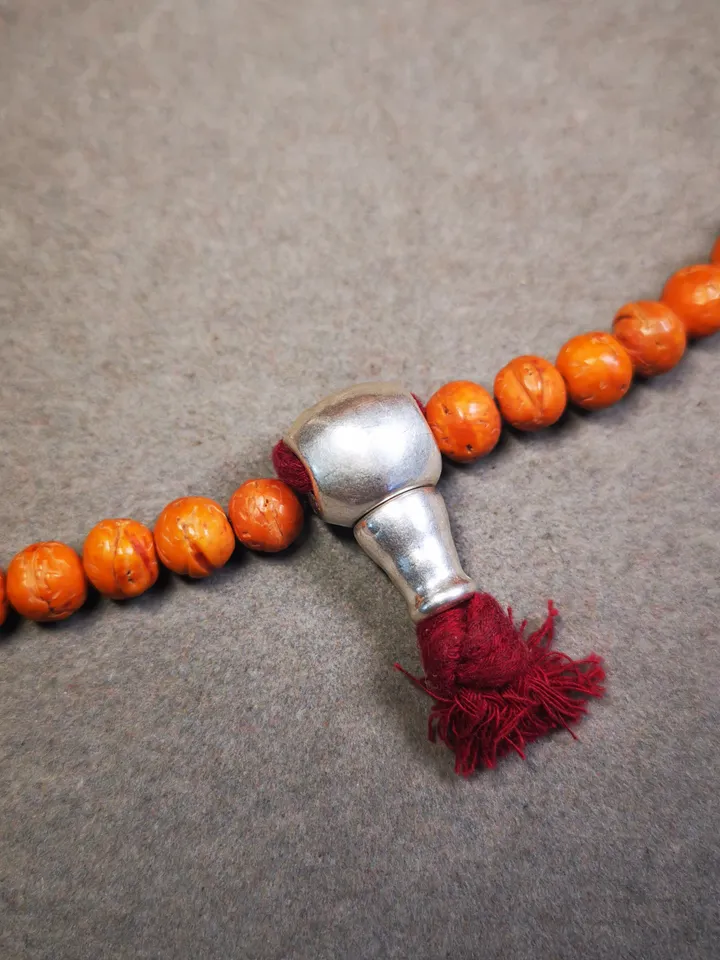 Gandhanra Tibetan Guru Bead,T-drilled 3-Hole Prayer Bead,Mala Bead,Connector Bead for Buddhist Bead Accessories
