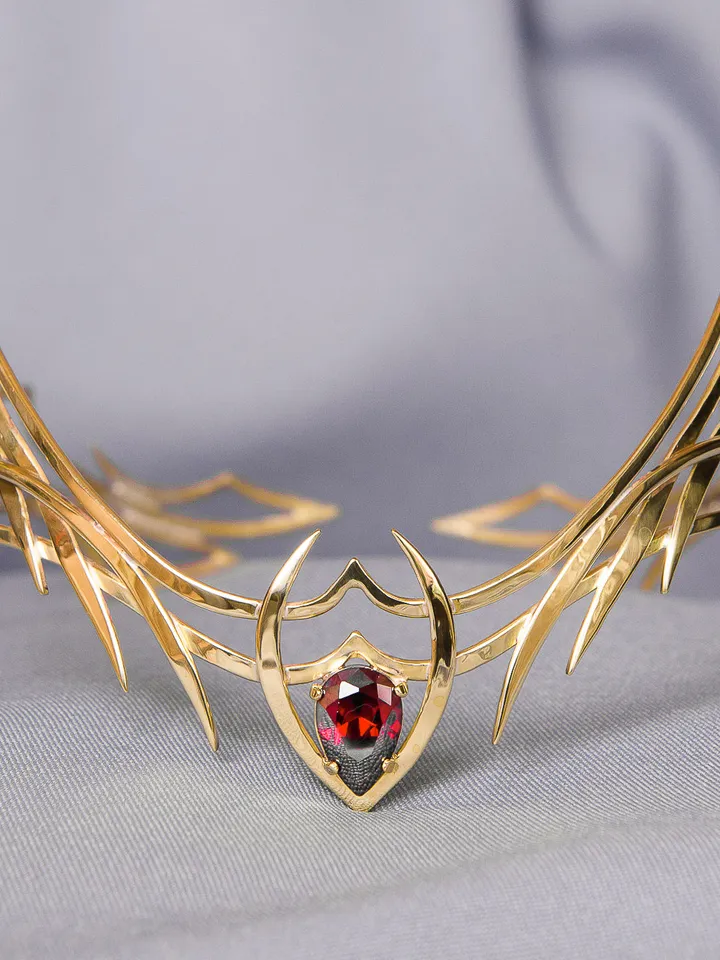 Dragon style diadem, Dragon princess diadem, fantasy elven crown, elven circlet, headband elvish tiara, wedding circlet