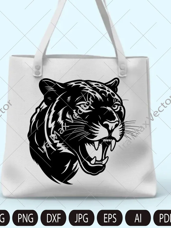Panther Face svg / Panther Head svg / Panther svg / Panther Mascot svg / Panther Head / Panther Printable / Panther logo/ INSTANT DOWNLOAD