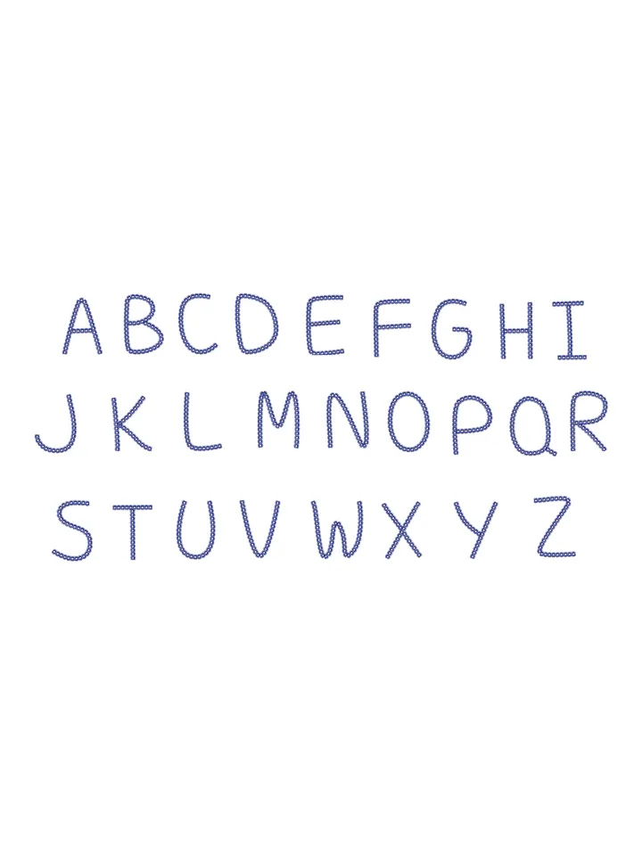 Font machine embroidery design,Script embroidery font,2 sizes Instant Download-19