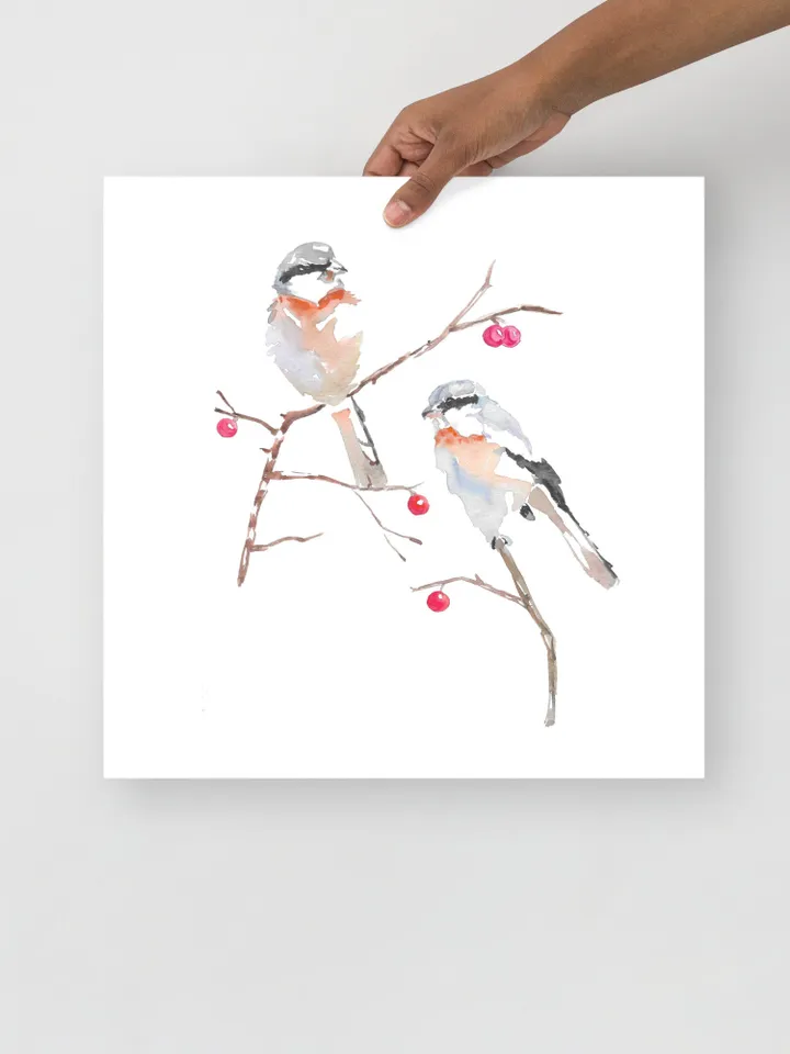 Bullfinch Watercolor Bird Wall Art For Bird Lover Red Bird Painting Christmas Decor Colorful Wall Art Christmas Graphics Bird Lover Gift