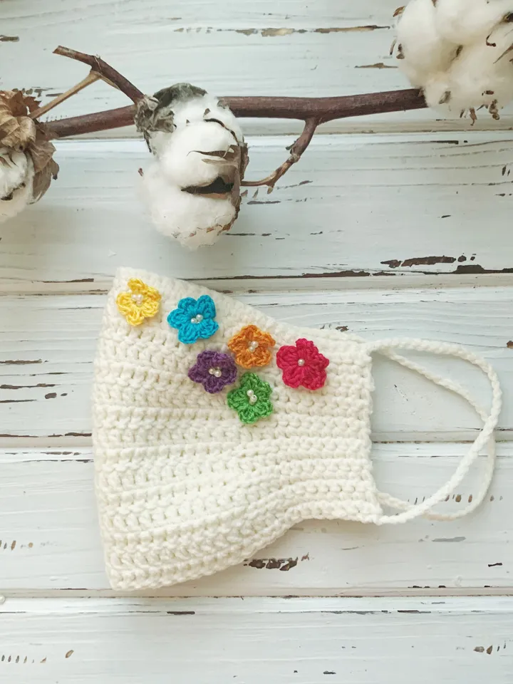Reusable face mask pattern PDF, crochet face adult mask, washable face mask, cotton mask digital instant download