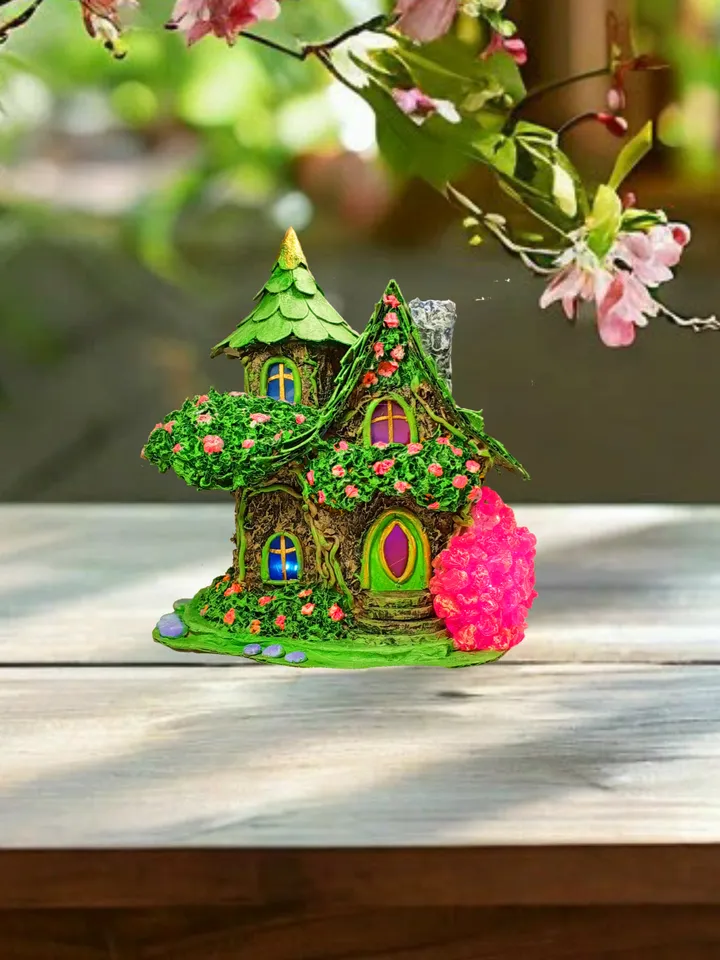 Night light "Elves House" Fairy house Kids lamp Bedroom lamp