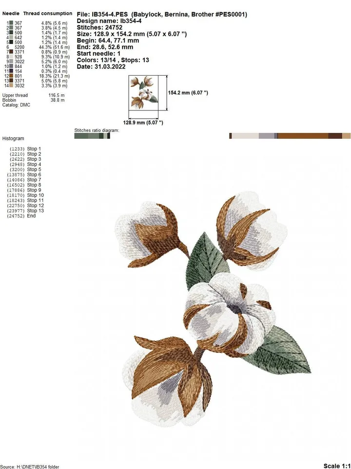 Cotton artistic set machine embroidery design digital embroidery pattern home and clothing décor embroidery motif Floral design flower