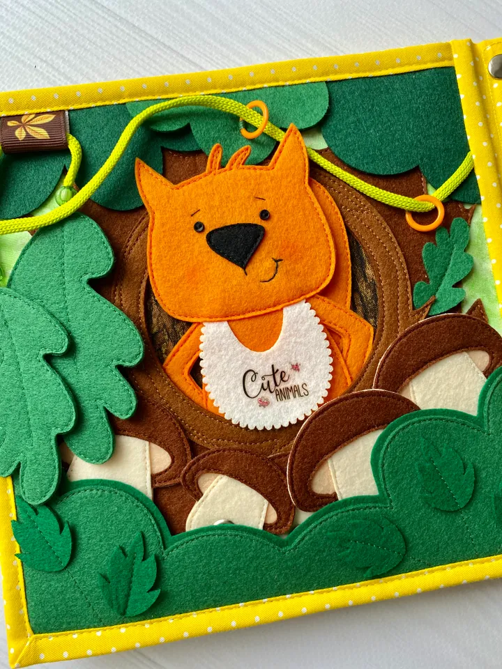 Quiet book forest animals