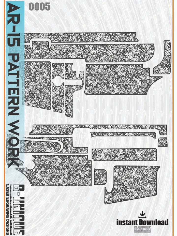 AR-15 Scroll-pattern Work