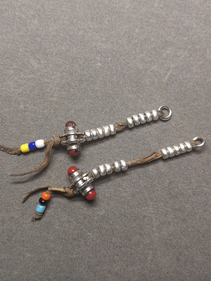 Gandhanra Handmade 5mm Silver Tibetan Buddhist Prayer Bead Counters for 8-15mm Mala