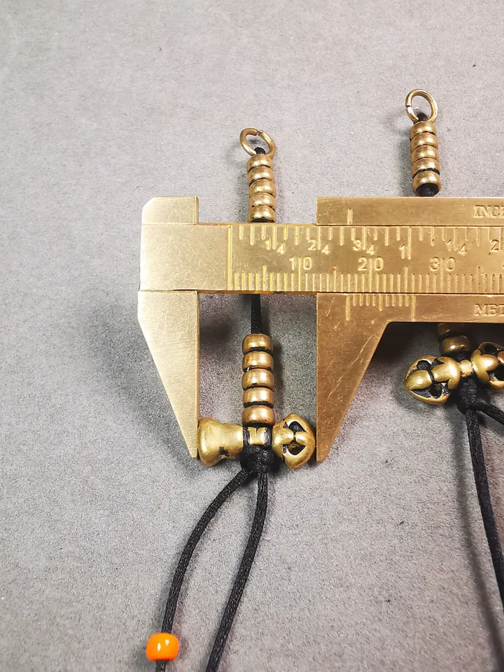 Gandhanra Handmade Tibetan Buddhist Mala Counters,Prayer Bead Counters,with Dorje and Vajra Pendant,Made of Brass