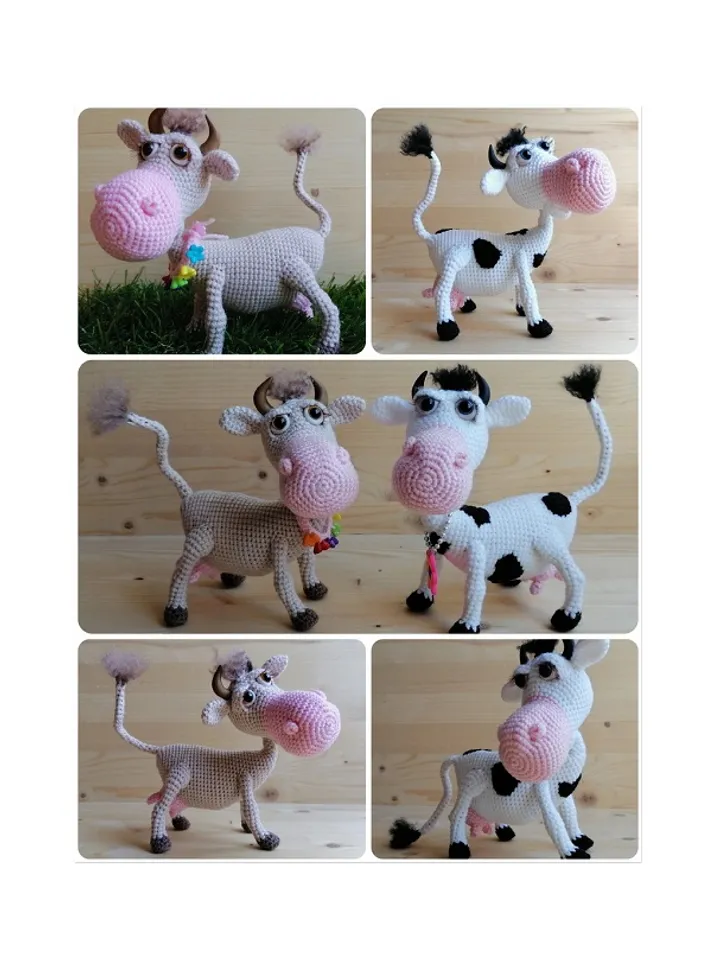 Crochet pattern Cow - digital pattern PDF