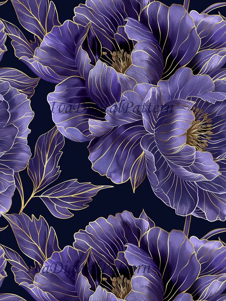 Seamless purple peony flowers pattern, digital paper, mosaic pattern,
abstract floral seamless pattern - repeating pattern, commercial use