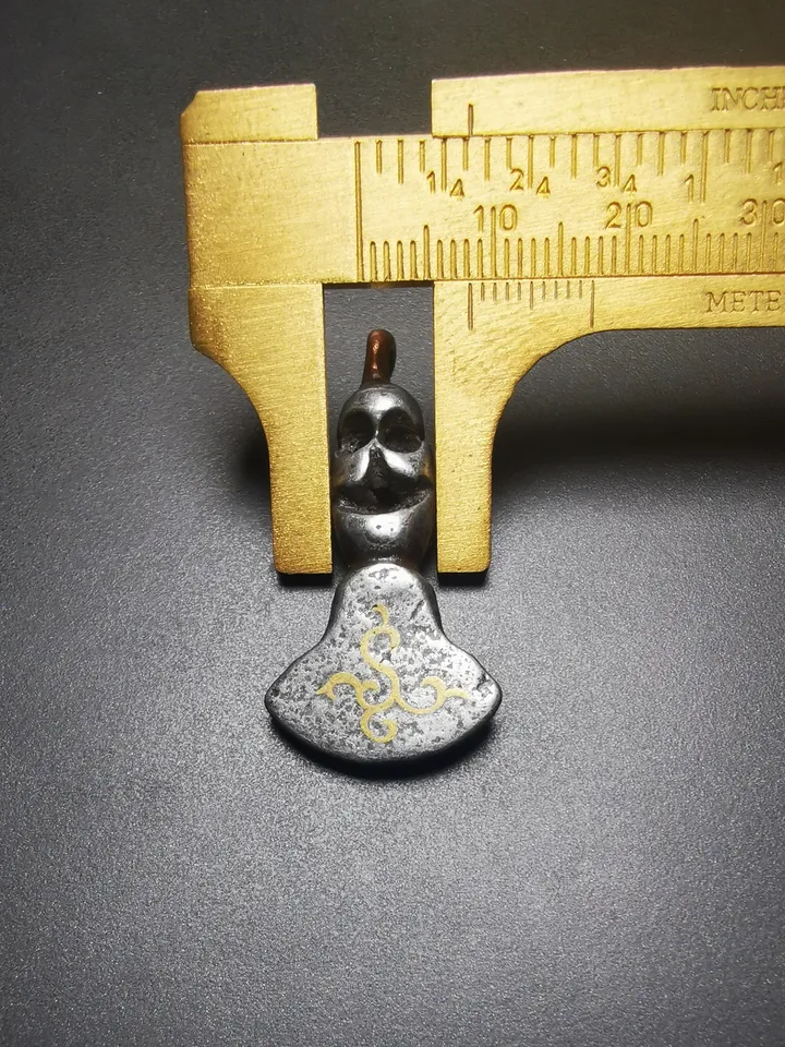 Gandhanra Antique Tibetan Amulet,Kartika(knife of the dakinis), Trantic Buddhism Dharma, Made of Cold Iron