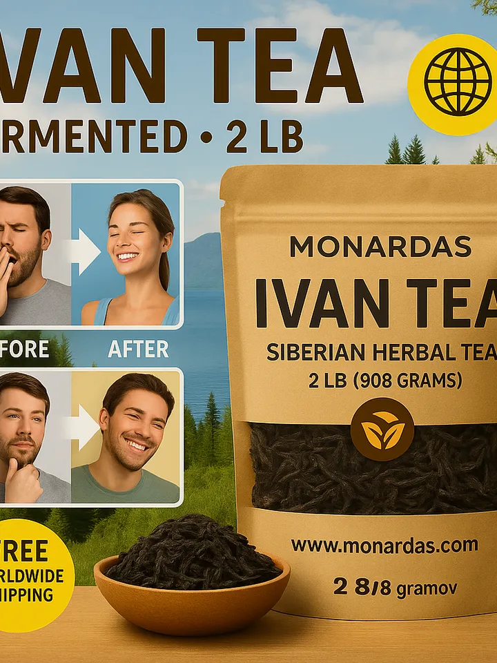 Ivan Tea 2 LB β’ Wild Harvested from Siberia β’ Fermented Leaf on Roller