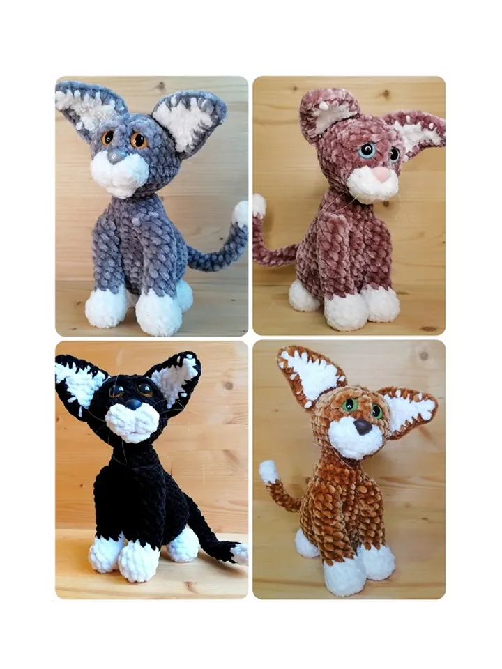 Crochet pattern Cat, Amigurumi toys - digital pattern PDF