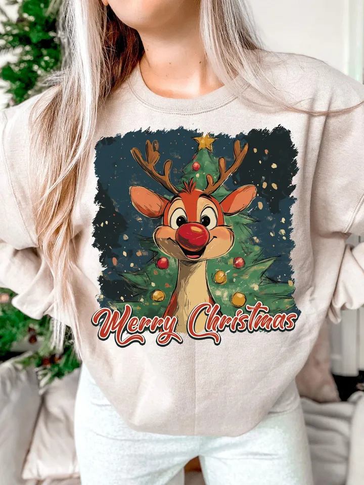 Retro Vintage Reindeer, Retro Christmas png,Christmas designs, Christmas png,Christmas sublimation,Retro Holidays png,Holiday vibes Rudolph
