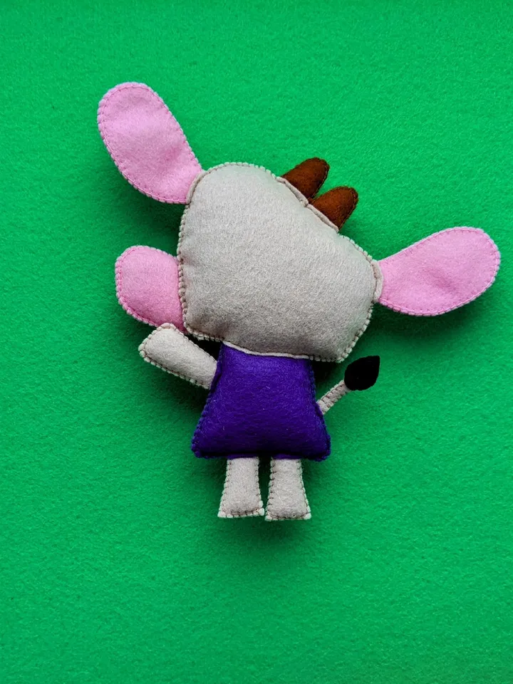 Lingokids Songs for Kids. Handmade felt Cowy cow toy