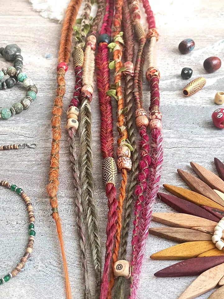 Boho-style Dreadlocks on a hair band