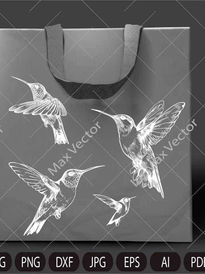 Hummingbird Svg, Hummingbird Clipart, Hummingbird set, Hummingbird Head, Hummingbird Cut Files , Bird Silhouette, little bird,flower bird