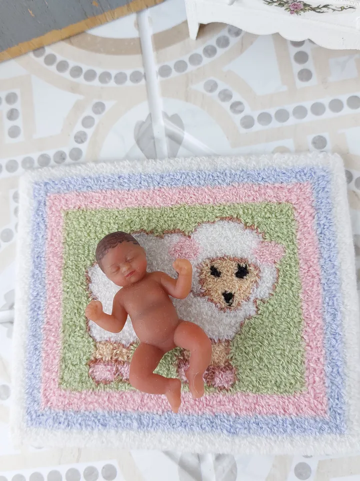 Miniature carpet for a dollhouse