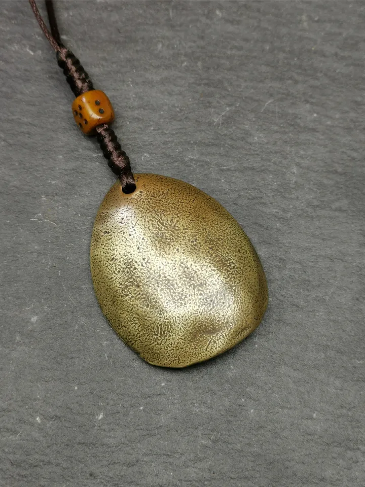 Gandhanra Antique Tibetan Buddhist Protective Amulet,Green Tara Pendant,Jetsun Dolma,Made of Brass