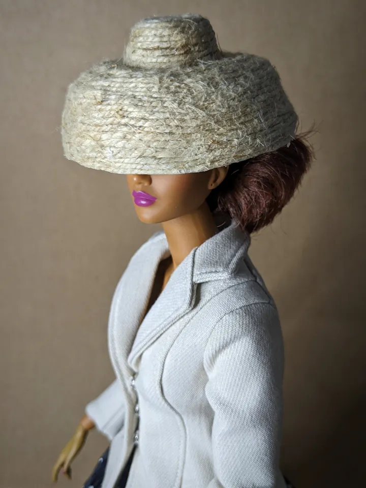 Handmade classic high fashion suit (jacket & skirt) for 16-inch Fashion Royalty dolls - FR16