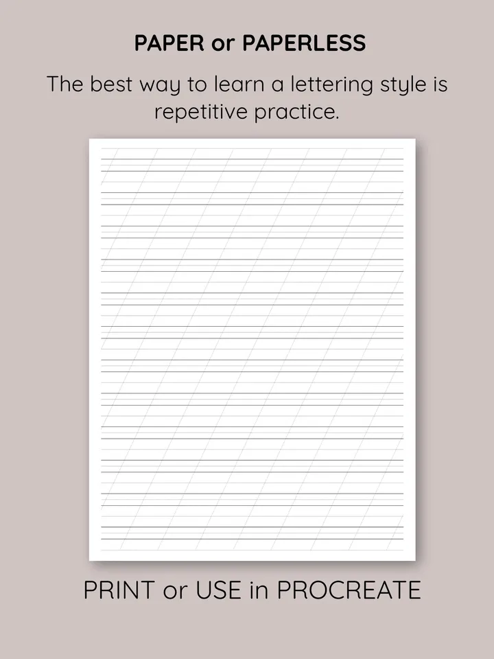 Calligraphy hand lettering sheets. Printable calligraphy practice sheets. Digital Handwriting sheets. Lettering sheet
