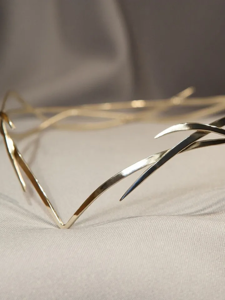 Wedding tiara Bridal Silver Elf Tiara elven Silver circlet Wedding Headpiece silver diadem fairy fantasy wedding Cellnen