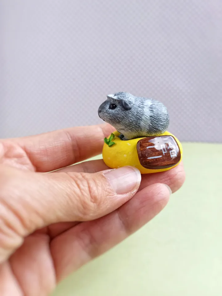 Guinea pig portrait from photo