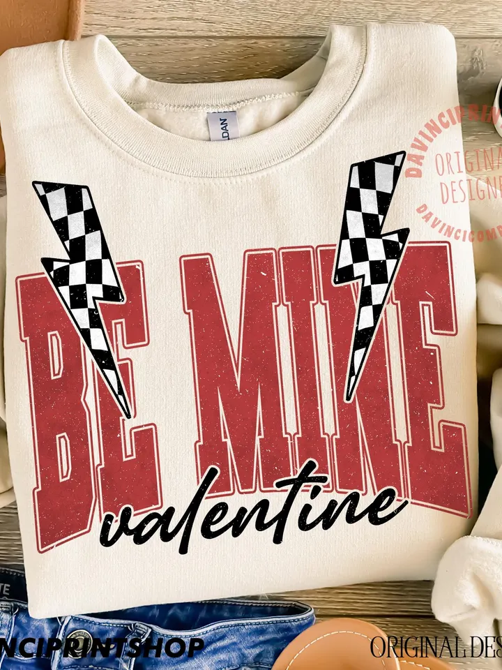 Be Mine Valentine png, Be Mine png, Valentines Day png, Heart png, Love png, Valentines Shirt Sublimation, Retro Valentine png, sublimation