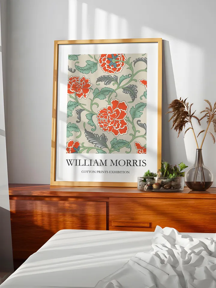 Textile Wall Art William Morris Style Vintage Poster Museum Inspired Digital Home Decor Classic Interior Pattern Print Gift Idea Download