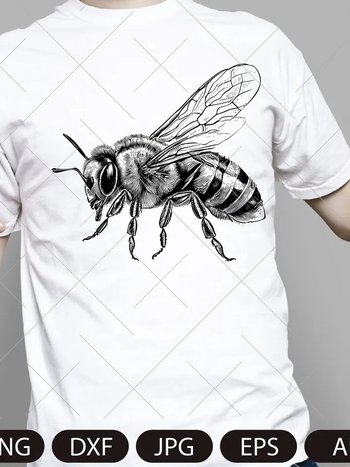 Bee,honey bee , bumble bee svg png jpg clip art Silhouette Cricut Cutting Machine cut file