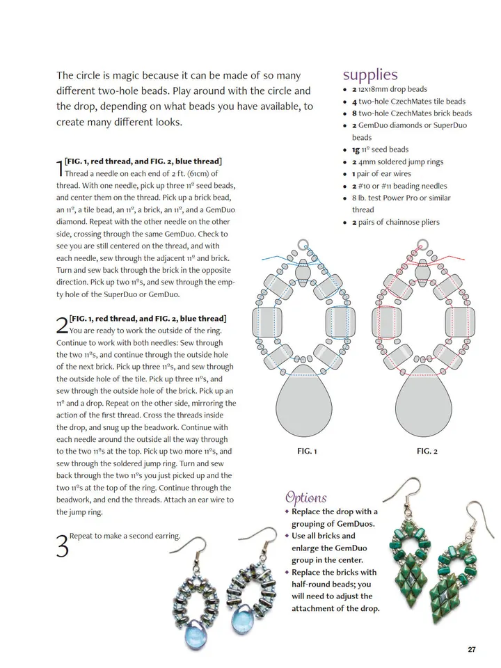 Two-Hole Bead Stitching (25+ New Jewelry Designs)