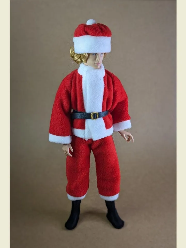 Cosplay Christmas Santa Claus costume for 13 inch Poppy Parker fashion dolls