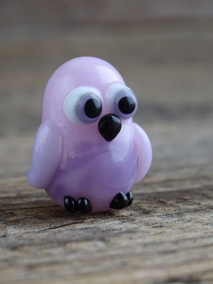 Glass figurines Miniature Owl figurine Tiny owl glass owl gifts graduation gifts Tiny glass animals terrarium figurines Animal figurines