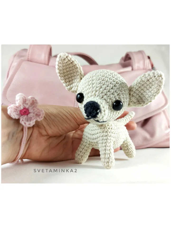 Chihuahua Crochet Pattern. Amigurumi Dog Pattern. Digital Download. PDF.