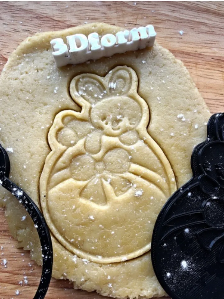 Bunny for Easter cookie cutter Custom stamp for cake topper gingerbread decor cutters sugar cookies polimer clay