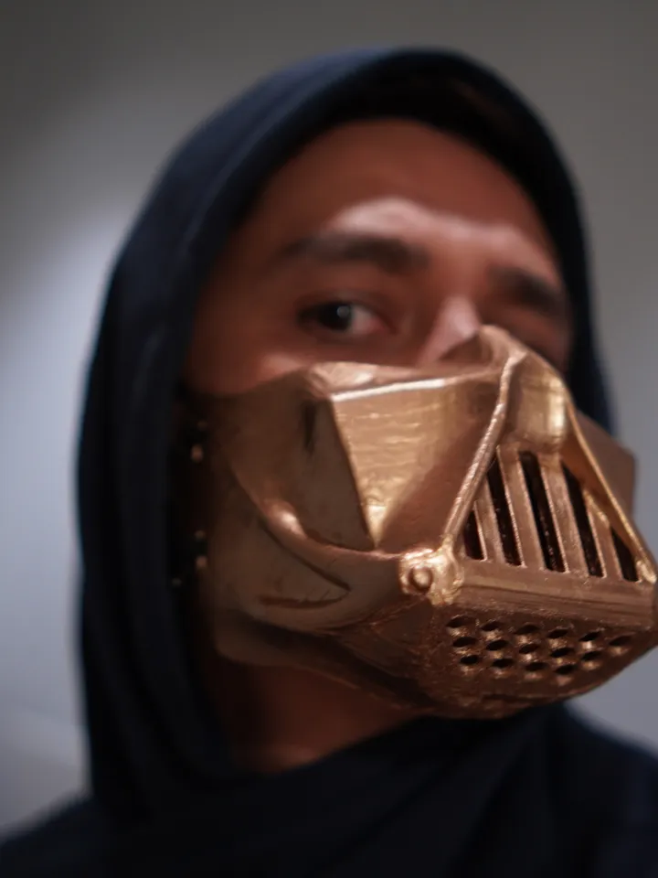 Darth Vader Mask Gold Half Mask Darth Vader mask Gold