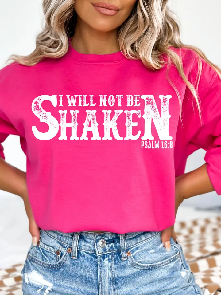 I Will Not Be Shaken PNG Sublimation Design PNG Digital Download Printable Christian Country Western Rodeo