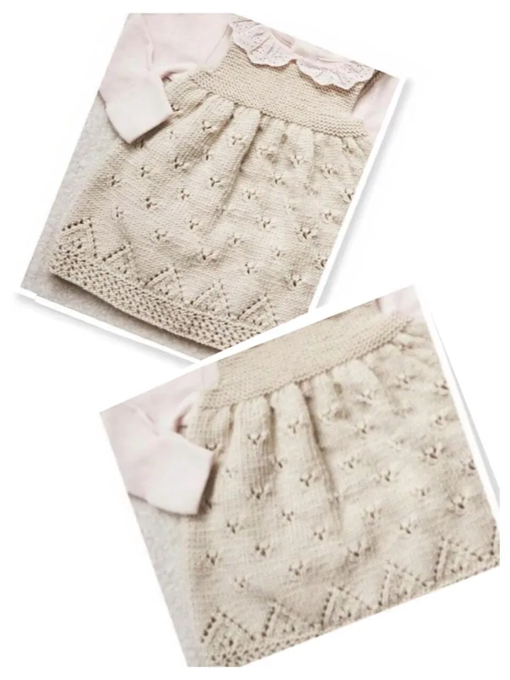 Baby Dress Pattern, knitting pattern Newborn Baby Dress Pattern, Baby Dress Pattern Only, Pattern, Instant Download