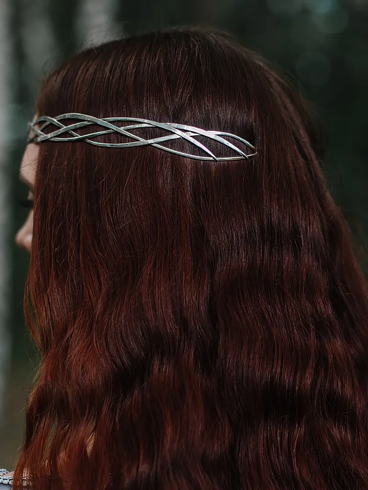 Sorceress diadem fantasy legends Tiara Elven Crown boho romantic Wedding Headpiece Celtic medieval elven Queen Viviane