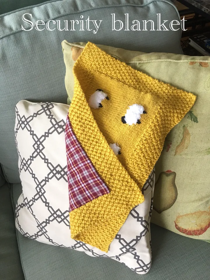Reversible Sheep Baby Blanket, Handknit, Fuzzy Sheep, Flannel on Reverse (Optional) 3 Sizes
