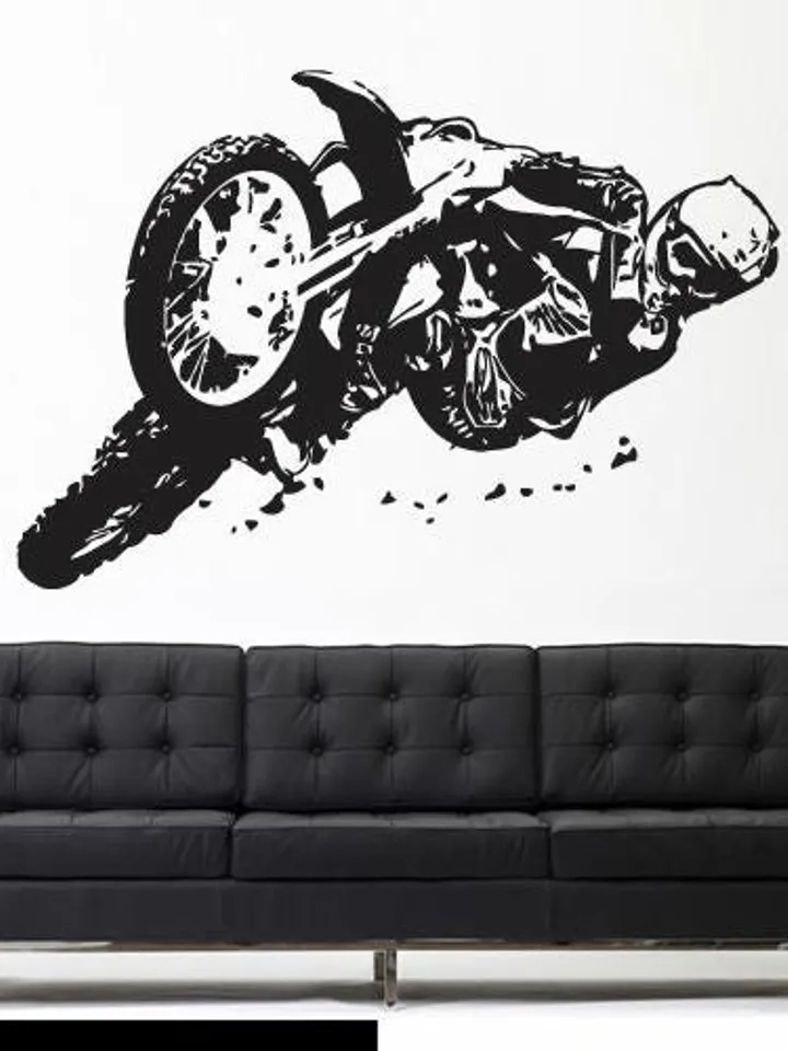 Dirt bike motorcycle Wall Decal Motocross Sport Sticker z805