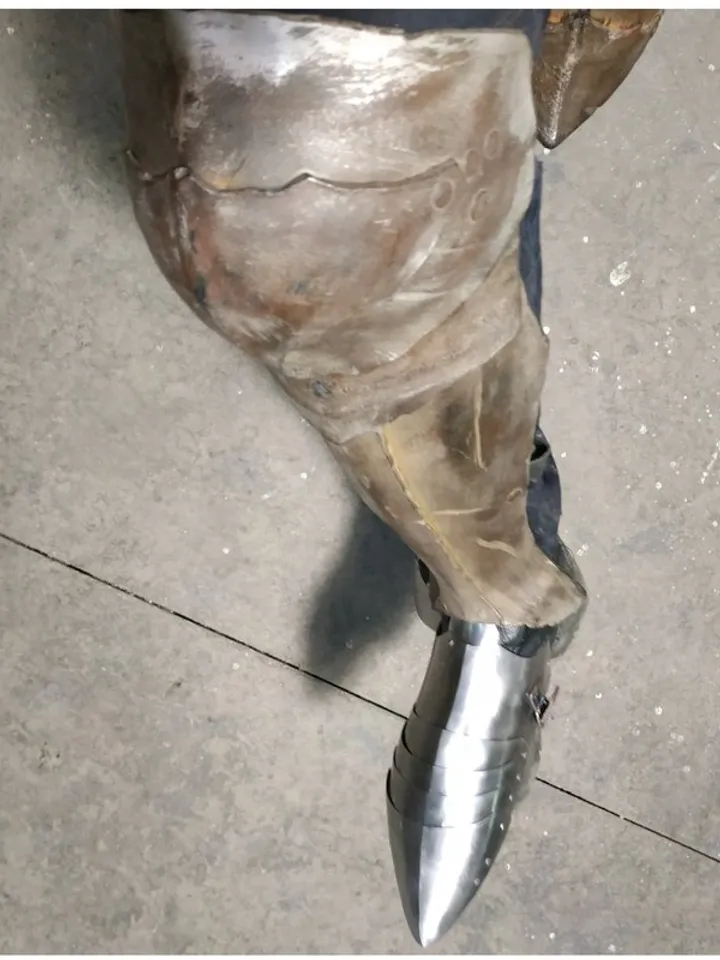 Steel Sabatons - armor for reenactors - hand forged armor - custom made - HEMA