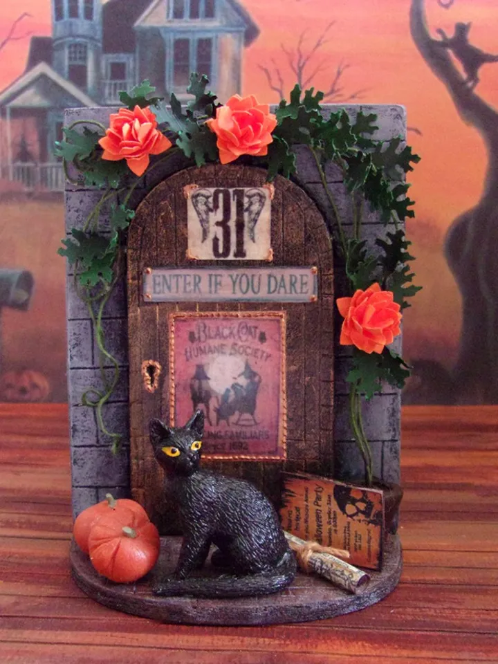 Interior miniature for dollhouse to fill dollhouse yard for halloween. 1:12. dollhouse miniature. handmade.