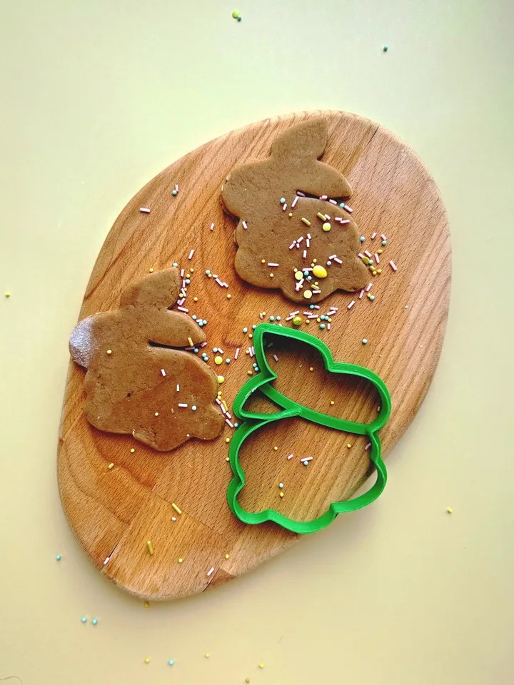 Easter rabbit cookie cutter Custom stamp for cake topper gingerbread decor cutters sugar cookies polimer clay